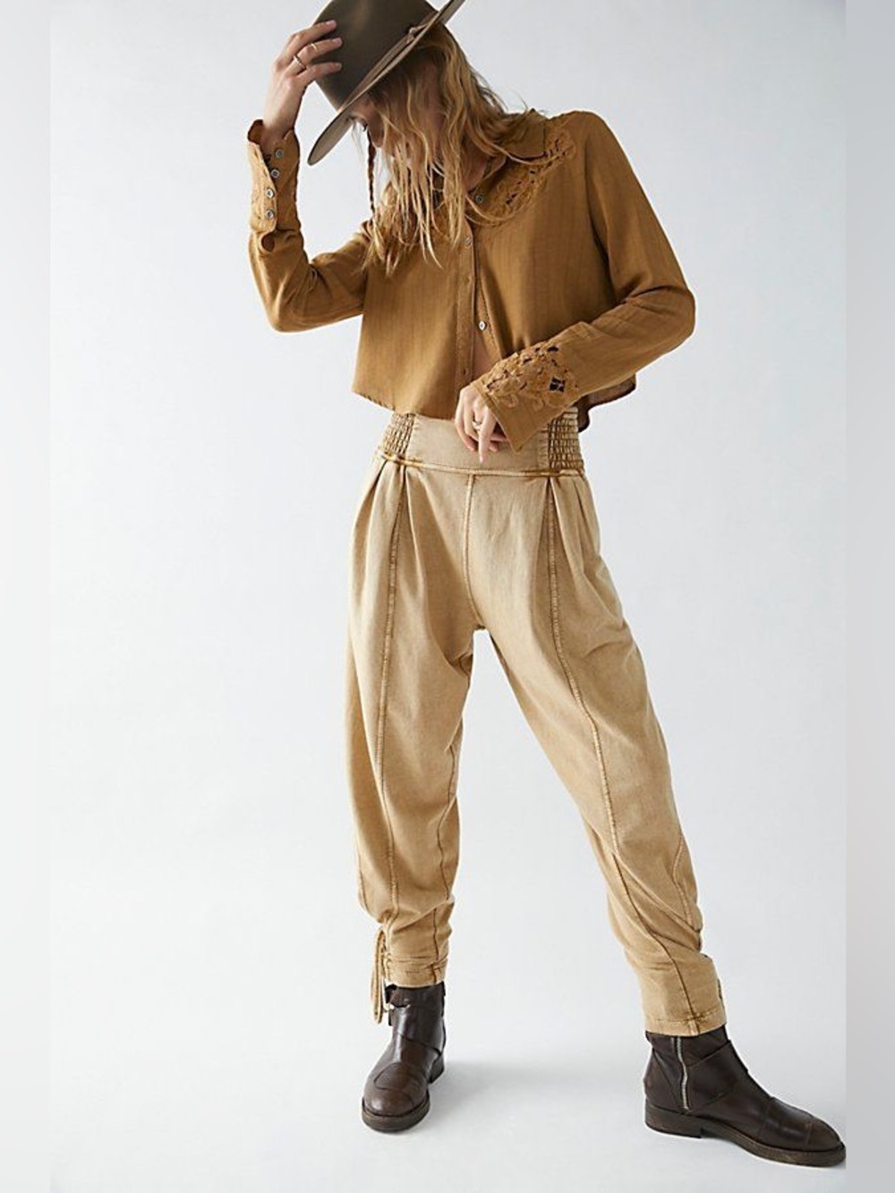 Free People FP One Billie Pants, a signature jogger-style trouser | size medium